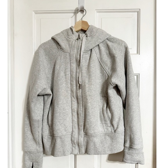 Lululemon Heather Gray Hoodie Sweatshirt Sz 8 - Picture 1 of 5